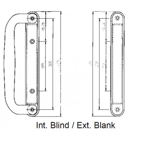 Pro Inline Patio Door Handles